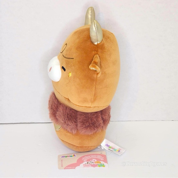 MEWAII 🐮 Brown Highland Cow Bouncy Bouncy Plush NWT - Picture 4 of 7